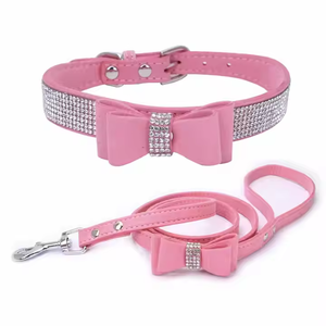 Collar de Perro con Pedrería, Collar Brillante con Lazo de Cristal para Perros y Gatos - Product Image 6