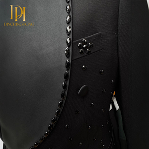 Conjunto de 2 Piezas de Alta Calidad para Hombre, Traje Formal Nuevo para Banquete de Boda, Traje de Negocios y Esmoquin Personalizado Hecho a Mano - Product Image 4