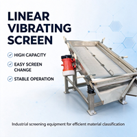 Machine de criblage vibratoire linéaire pour le criblage du sable, du gravier et des poudres minérales, simple ou double étage