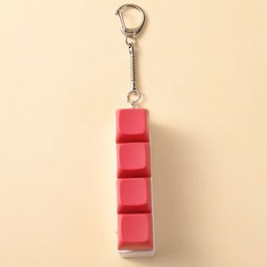 Porte-clés style touches de clavier mécanique couleur macaron, projet de loisir relaxant pour adultes et adolescents, idéal pour les moments entre le travail et les études - Product Image 2