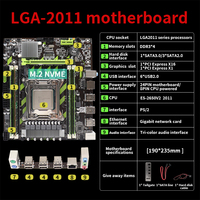 Carte mère DDR4 de haute qualité pour ordinateur LGA 2011 X79G avec chipset Intel Double canal de mémoire nouveau produit