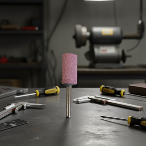 Meule cylindrique en céramique 25x25 mm, tige de 6 mm pour le meulage de précision - Product Image 3