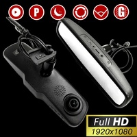 Caméra embarquée IPoster 5 pouces à double objectif 4K DVR, rétroviseur de voiture avec enregistrement en boucle, ADAS, BSD et suivi IA