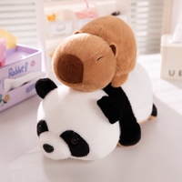 Nouvel arrivage Capybara réversible Animal en peluche Cadeau d'anniversaire Flip Capybara Transform Panda Doll