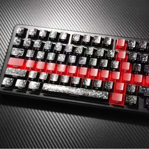 Capuchons de touches imprimés latéralement en Fiber de carbone, 119 touches pour clavier mécanique, compatibles PBT, capuchons de touches universels personnalisés - Product Image 2