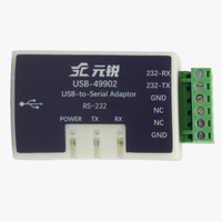 Convertidor Serial USB 2.0 a RS485 RS422 de 1 Canal, Módulo de Comunicación USB-49902 Dual DB9 con Indicador LED para Dispositivos HMI