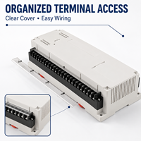 255*110*65mm Din Rail Electronic Instrument Enclosures PLC Plastic Shell Control Housing Project Case Din Rail Panel Case