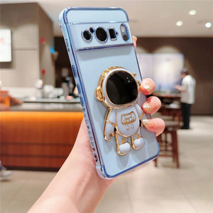 Funda de teléfono con soporte de astronauta 3D para <span class=keywords><strong>Google</strong></span> Pixel 8 Pro Pixel 7A, protección de cámara, cubierta suave de corazón de amor lateral - Product Image 6