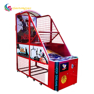 Machine de jeu d'arcade de tir au basket pliable à monnayeur pour 2 joueurs avec accepteur de billets, jeu pour enfants certifié CE 110V/220V Anglais - Product Image 5