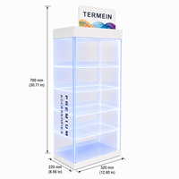 Présentoir de Comptoir 5 Niveaux en Acrylique Illuminé par LED pour Accessoires Téléphoniques, Idéal pour Magasins de Détail - Fabrication Vietnamienne DSP