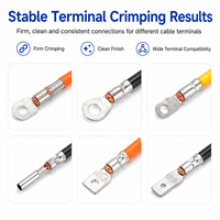 Mesin Crimping Terminal Hidrolik SQ-GSY6 6T 2.5-35 Sq mm Layar Sentuh 4 Dies Hidrolik Elektrik Pneumatik untuk Kabel Lug
