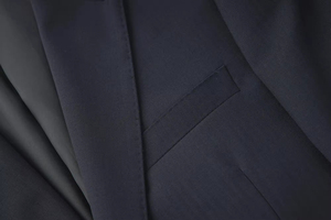 MY7005 tessuto di lana 70% blu Navy a spina di pesce modello di lana 70% abito da uomo - Product Image 4