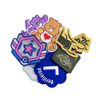Écusson brodé 3D personnalisé en tissu sergé, badge en chenille, logo à coudre pour garçon et fille, toutes formes, pour chapeaux et vêtements