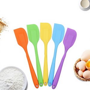 Spatule à dessert monobloc en acier inoxydable (SS/SM/SL) de qualité alimentaire, résistante aux hautes températures, pour pâtisserie et cuisine - Modèle 2023 - Product Image 1