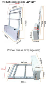 <span class=keywords><strong>Support</strong></span> de levage de téléviseur motorisé avec télécommande <span class=keywords><strong>Support</strong></span> LCD en acier réglable électriquement en matériau plasma de qualité supérieure - Product Image 3