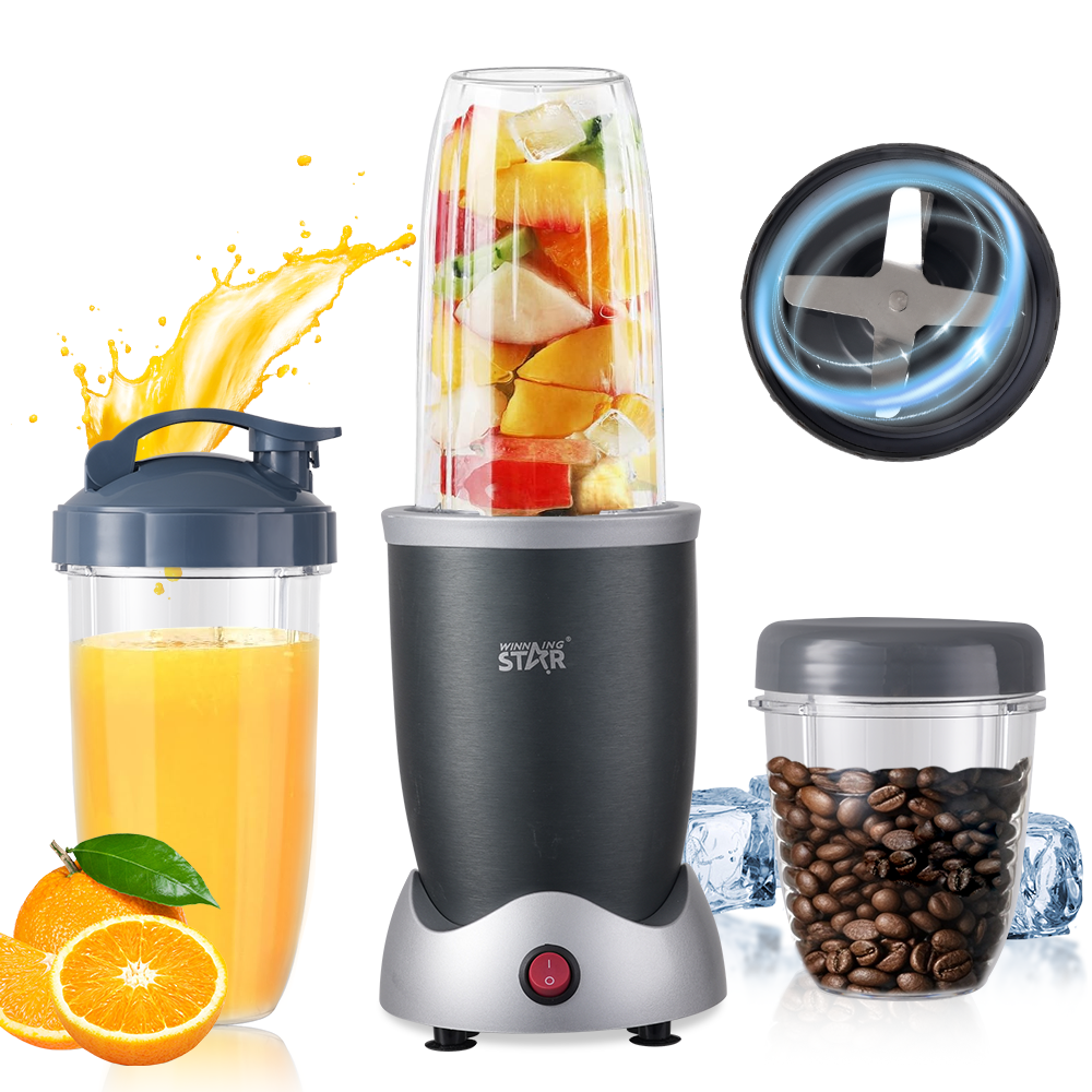 Blender Portable Mixeur Portable, 500Ml Mini Mixeur Smoothie Blender Avec 6 Lames, Rechargeable Blender Mixeur