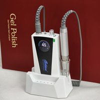 Nouvelle perceuse à ongles électrique sans fil professionnelle 45000 tr/min 80W, sans balais, pour acrylique, élimination du gel dur et du vernis