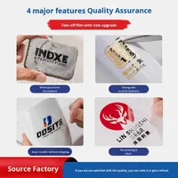 Autocollant de transfert UV en PVC à effet cristal mat, personnalisé pour machines, équipements agricoles, usage alimentaire (œufs), auto-adhésif, emballage creux