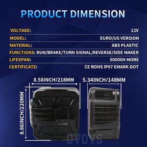 Задние тормозные лампы OVOVS US версии 12V <span class=keywords><strong>24V</strong></span> US версии для 2018 + <span class=keywords><strong>Jeep</strong></span> Wrangler JL - Product Image 5