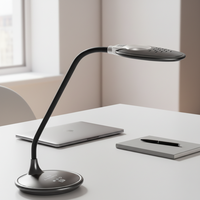 Lampe de bureau LED DC portable, moderne et simple, en ABS, avec loupe flexible et réglable, pour la lecture et la protection des yeux dans les chambres