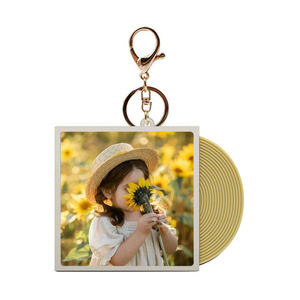 Charm personnalisé sublimation album porte-clés disque CD <span class=keywords><strong>Photo</strong></span> porte-clés - Product Image 2