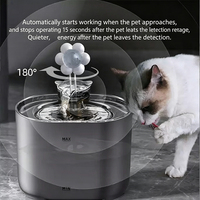 Nouvelle Fontaine à Eau Automatique pour Chat, Transparente, Solide, Portable, Étanche, Détectable, de Luxe, 2,2 L, Entièrement Améliorée