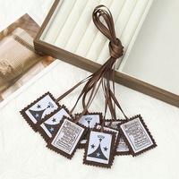 Scapulaires religieux catholiques, pendentif, cordon marron, accessoires vestimentaires, vêtement sacré, vente en gros