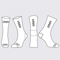 Chaussettes de basketball en gros à séchage rapide, légères et respirantes, chaussettes de sport mi-mollet