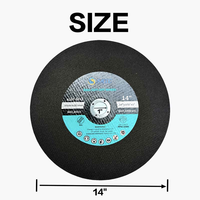 Disque de coupe pour voie ferrée T41 de 14 pouces - Disque de coupe en acier rapide à coupe fine de 5/32'' pour rail, barres d'armature, démolition de métaux lourds