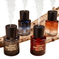 Diffuseur de parfum pour voiture en verre de 150 ml, double usage, parfum d'intérieur longue durée, alimenté par USB, aromathérapie sans flamme, parfum pour salon