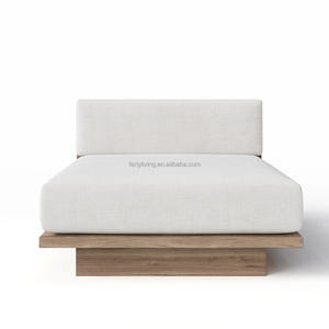 फेयरी फैक्ट्री गार्डन फर्नीचर आउटडोर सॉलिड वुड उच्च गुणवत्ता वाले सभी मौसम आउटडोर फर्नीचर एल-सेक्शनल कॉर्नर सोफा - Product Image 4