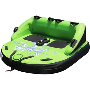 Tubo remolcable grande de PVC para 2 personas para adultos, balsa flotante para deportes acuáticos, barco, equipo de navegación inflable, certificado TUV personalizado - Product Image 2