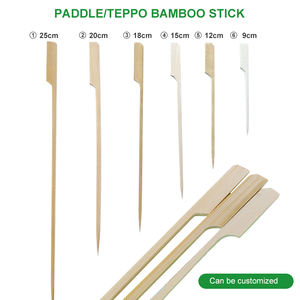 Brochetas de Bambú para Barbacoa, Palitos de Bambú para <span class=keywords><strong>Kebab</strong></span>, Antiadherentes, para Cocina al Aire Libre y Restaurantes, Fabricante Chino - Product Image 4