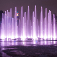 Fuente de Proyección en Pantalla de Agua Flotante sobre la Superficie del Lago, Película Holográfica 3D para Pantalla de Agua, Parque Temático de la Zona Turística