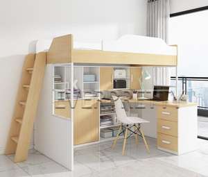 Мебель для общежития прочная деревянная двухъярусная кровать для <span class=keywords><strong>4</strong></span> человек - Product Image 5