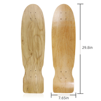 En gros 7ply Oem Personnalisé Blanc D'érable Vieille École Patin Surf Planches À Roulettes