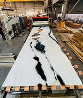 Dalle de marbre blanc poli Panda pour escaliers, colonnes et revêtements muraux