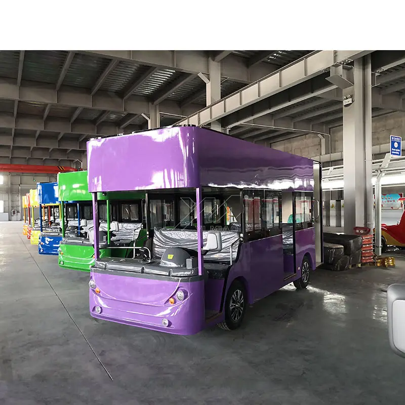 Kinder Erwachsene Öffentliche Orte Vergnügung spark Fahrten Batterie betriebene Trolleybusse Busse Zum Verkauf