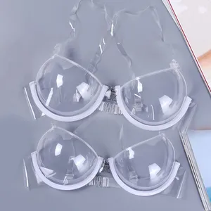 패션 방수 보이지 않는 젖꼭지 커버 닫기 피팅 투명 일회용 TPU 브래지어 Bralette