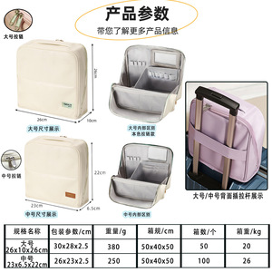 Fuhun Cosmetic Organizer Bag Large Capacity PU Zipper Closure Travel <b>Makeup</b> Storage <b>Case</b> With Mirror And Phone Holder - Product Image 4