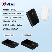 Chargeur de téléphone portable ultra fin 2 en 1, batterie Li-polymère 20000 mAh, charge rapide 5V/3A 22,5W, affichage LED, double USB-A