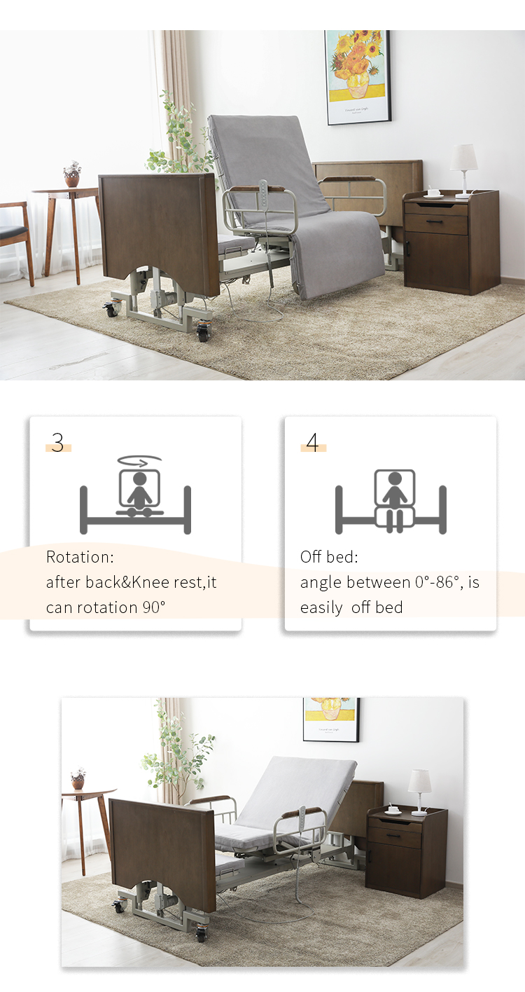 2022 Electric Nursing Rotational Disable Care Bed Electric Nursing Rotating Nursing Bed For Elder