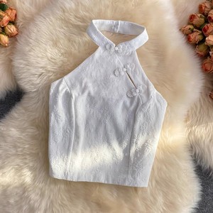 วินเทจแขนกุด<span class=keywords><strong>เสื้อ</strong></span>กลวงออกโครเชต์ดอกไม้Crop Topsฤดูร้อนเกาหลีElegant<span class=keywords><strong>เสื้อ</strong></span>แฟชั่นผู้หญิงใหม่สบายๆสั้นTop - Product Image 3