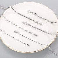 Collar de Cadena Gruesa y Delgada de Acero Inoxidable 316L con Colgante de Clavícula, Estilo Rock Hip Hop, para Unisex, para Fiestas y Ocasiones Especiales
