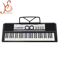 Teclado Electrónico HUASHENG de 61 Teclas, 16 Timbres, 10 Ritmos, Piano de Enseñanza para Principiantes en Música