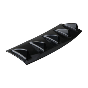 Diffuseur de pare-chocs arrière universel pour voiture avec aileron de châssis - Noir, en ABS, style sport - Product Image 6