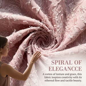 Vestidos <span class=keywords><strong>de</strong></span> Novia con Textura Fluida, Tela <span class=keywords><strong>de</strong></span> Chifón para Atuendos Formales, Tela <span class=keywords><strong>de</strong></span> Tul Bordada con Flecos 3D, Tela para Diseñadores <span class=keywords><strong>de</strong></span> Moda - Product Image 2