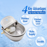 Abreuvoir automatique flottant personnalisé en acier inoxydable 304 pour moutons, vaches et chevaux, certifié ISO9001