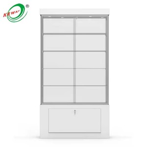 Trofeo HIKUYA vetrina di vetro con lo stoccaggio multistrato negozio al dettaglio espositore MDF vetro <span class=keywords><strong>Display</strong></span> <span class=keywords><strong>Rack</strong></span> Cabinet per supermercato - Product Image 3