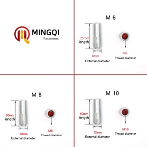 Chất lượng cao thả trong Neo kẽm mạ M6 M8 M10 M12 M14 M16 M20 cho bê tông mở rộng Neo Bolt <span class=keywords><strong>Fastener</strong></span> - Product Image 5